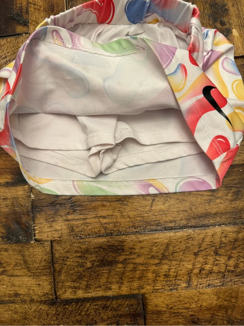 Nike Toddler Girl Freeze Tag Skort Size 2T Colorful Abstract Swirl